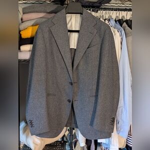 Mid Grey Wool Flannel Suit